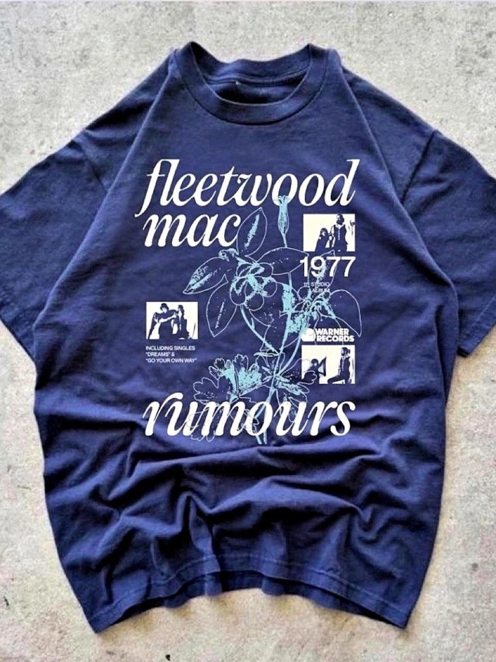 Fleetwood Mac Rumours Blue T-Shirt Graphic Tee